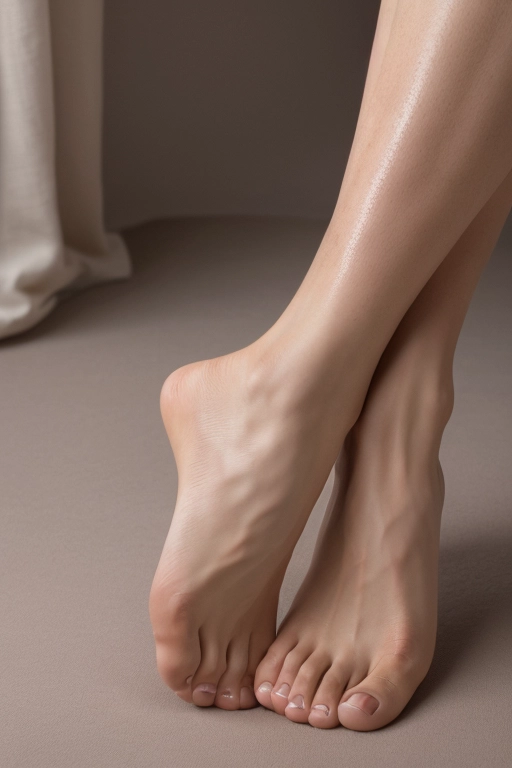 female nude feet