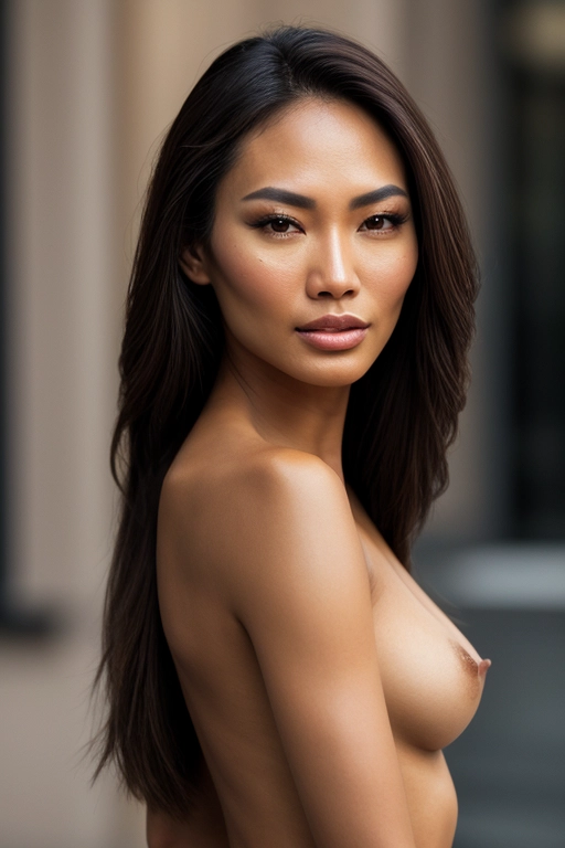 schöne nackte Filipina