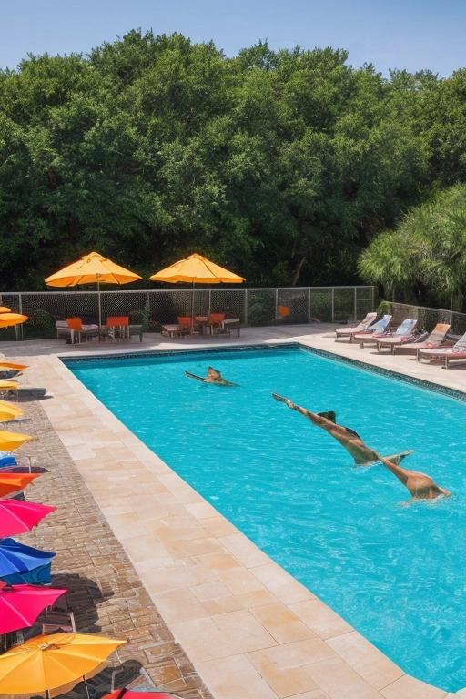 foto di feste in piscina nude