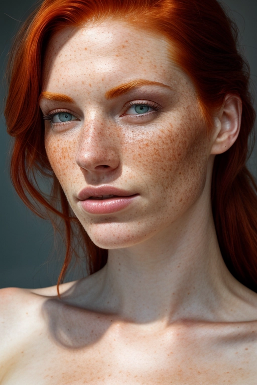 naked with freckles