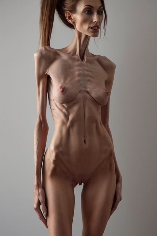 very skinny naked women