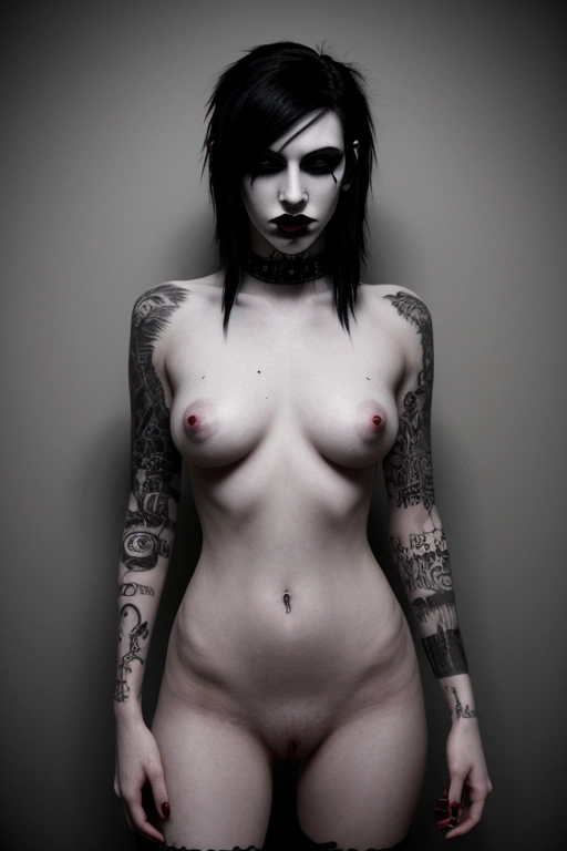 naked goth teen