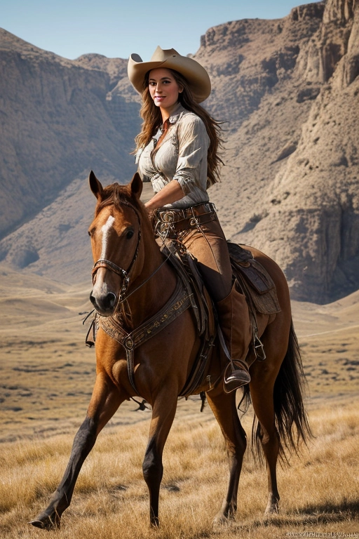 schöne nackte Cowgirls