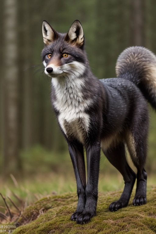 schwarzer Fuchs nackt