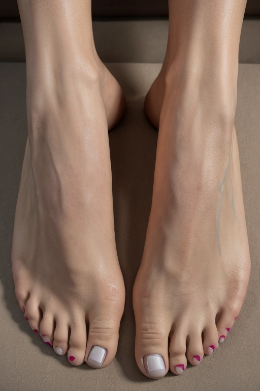 mature nude feet