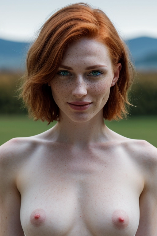 short hair redhead