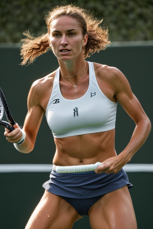 nude women playing tennis