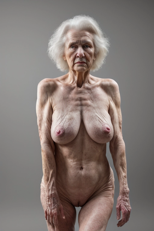 skinny naked old women