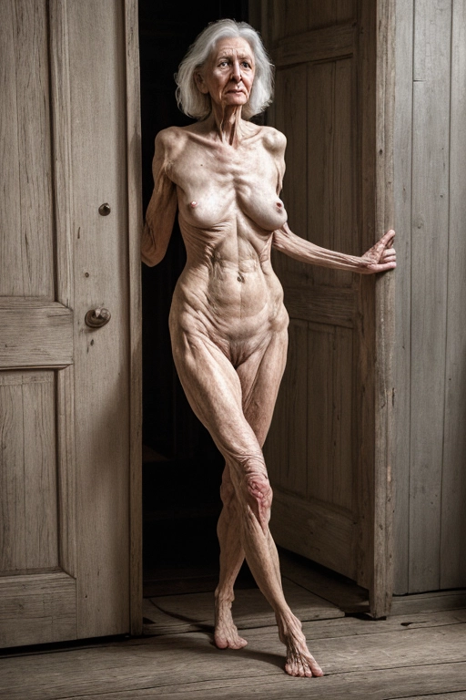 skinny granny nude Fotos