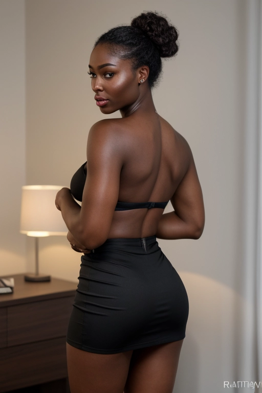 ebony in skirt porn