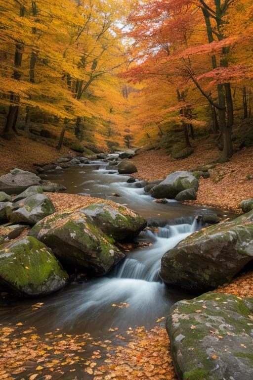 Herbst fällt Tapete