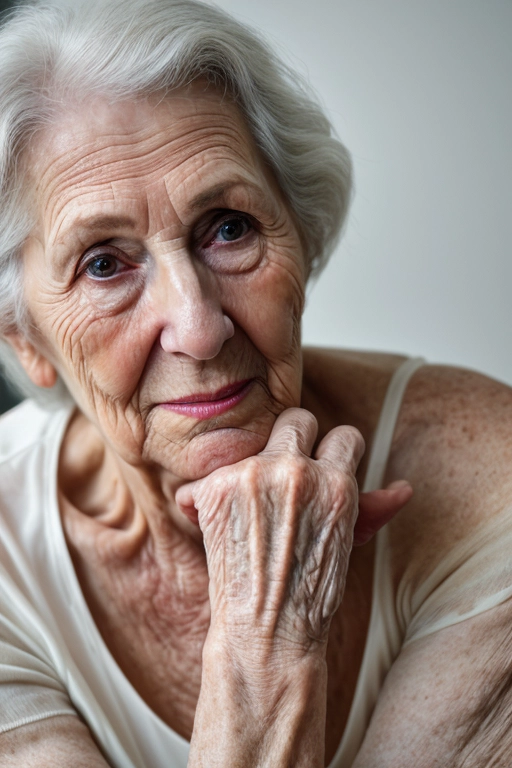 nonna che fa un lavoro manuale