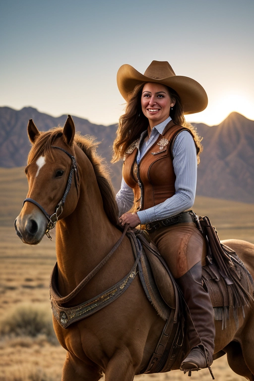 Bild von Cowgirl