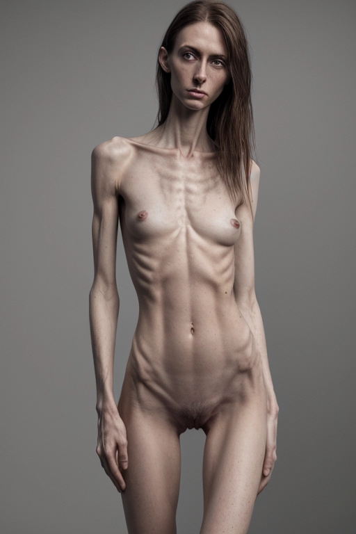 very skinny naked women