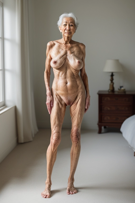 naked asian old women