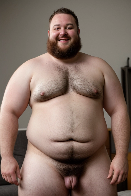 fat naked black man