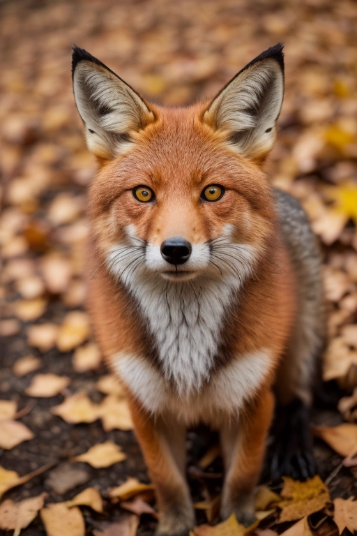 Herbst fällt Füchsin