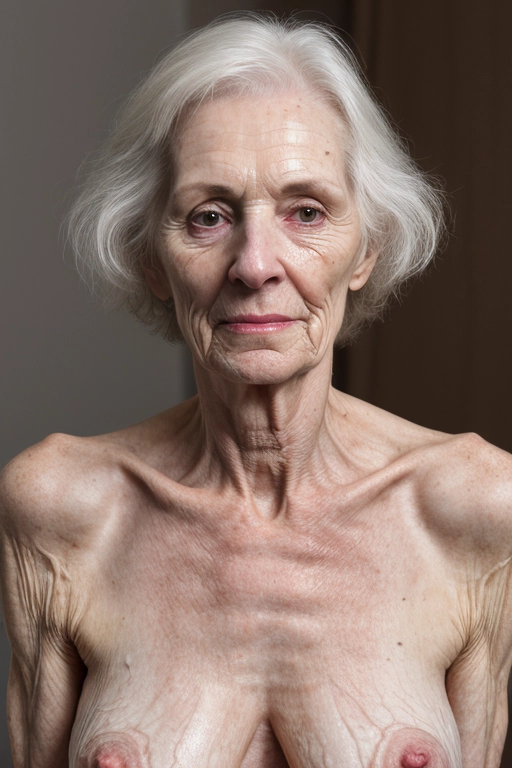 skinny old lady naked