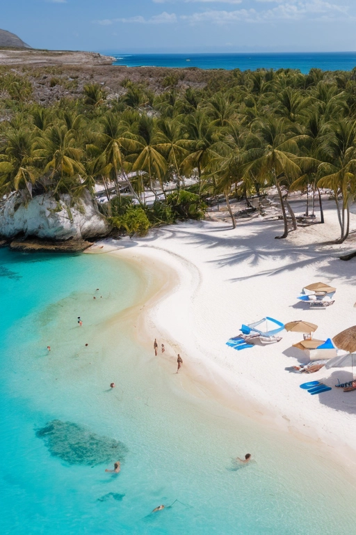 Nackte Menschen am FKK-Strand