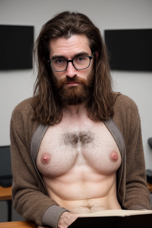 hairy nerd nude