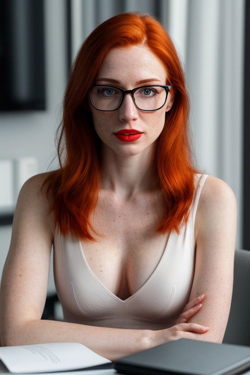 redhead secretary porn