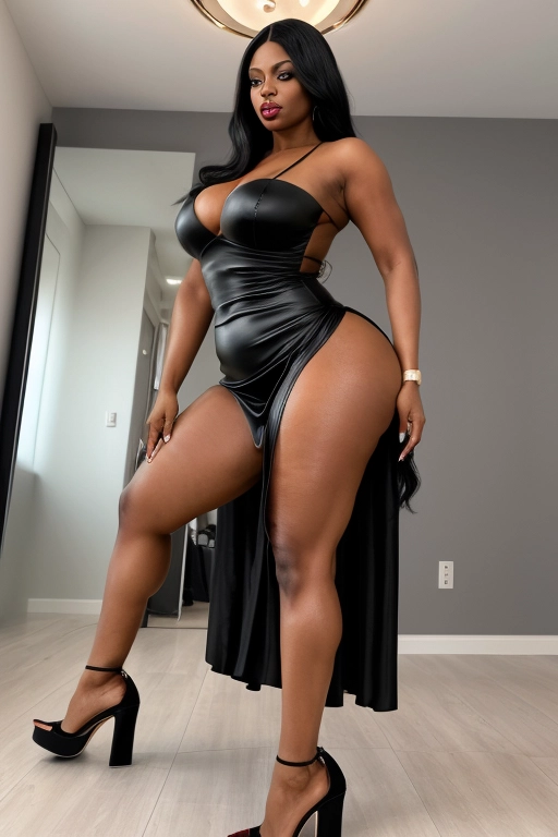 black porn in heels