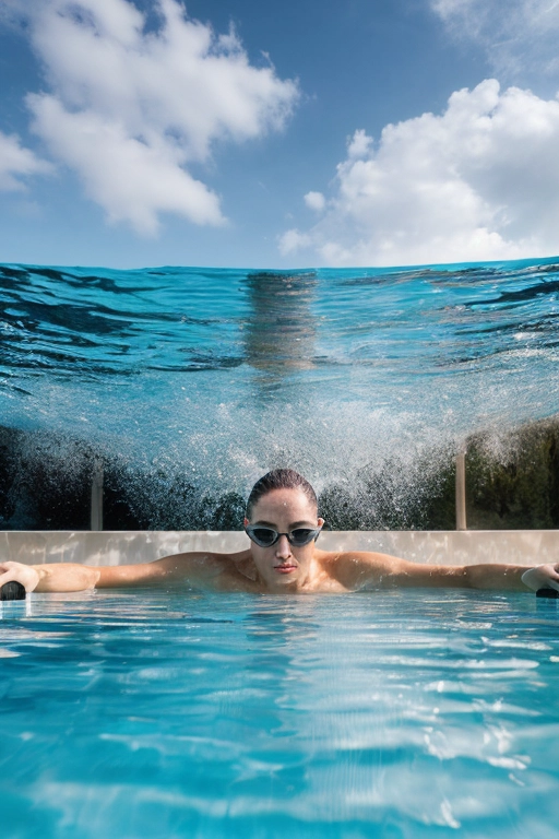 Foto di nudo in piscina e foto di nudo in acqua