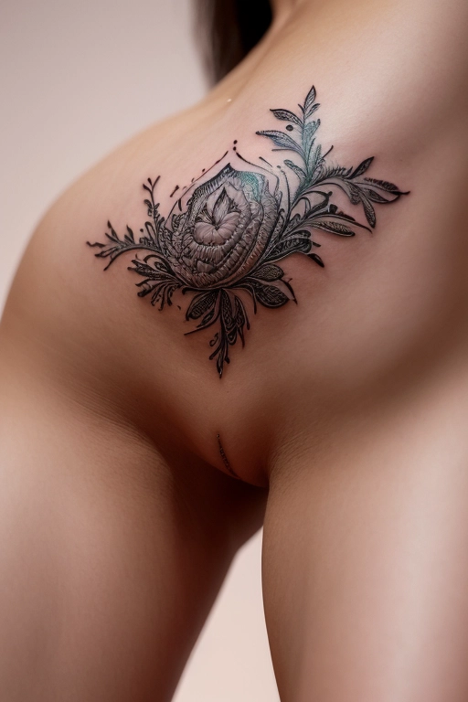 Heiße nackte Teen-Muschi-Tattoo-Fotos und Bilder