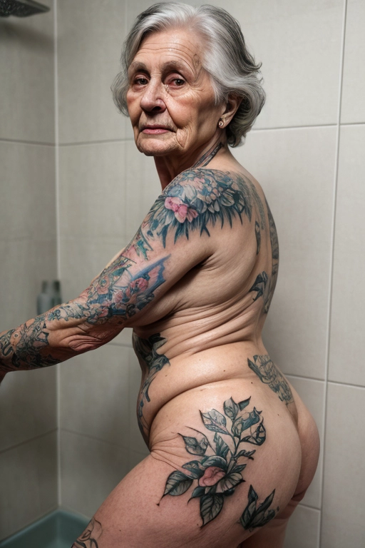 Immagini porno e foto nude della nonna tatuata